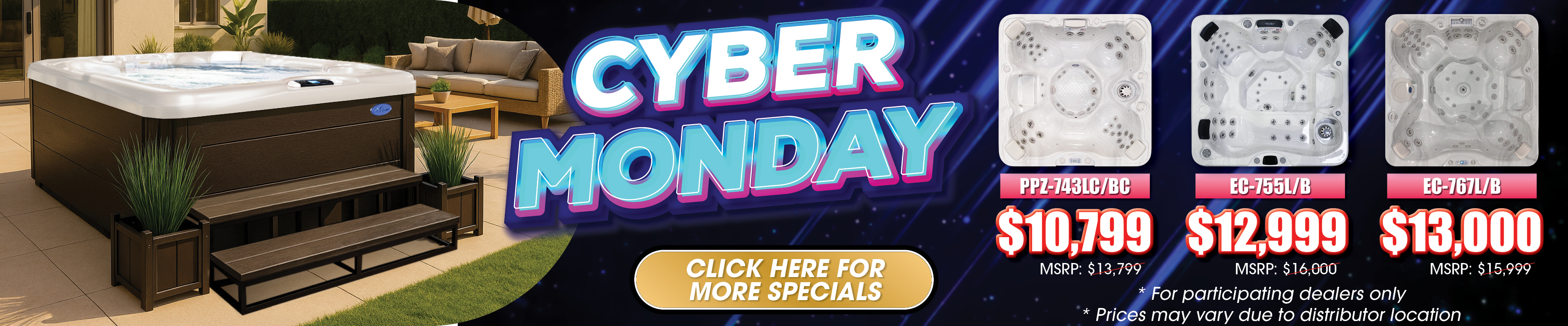 Calspas hot tub being used in a family setting - Las Vegas