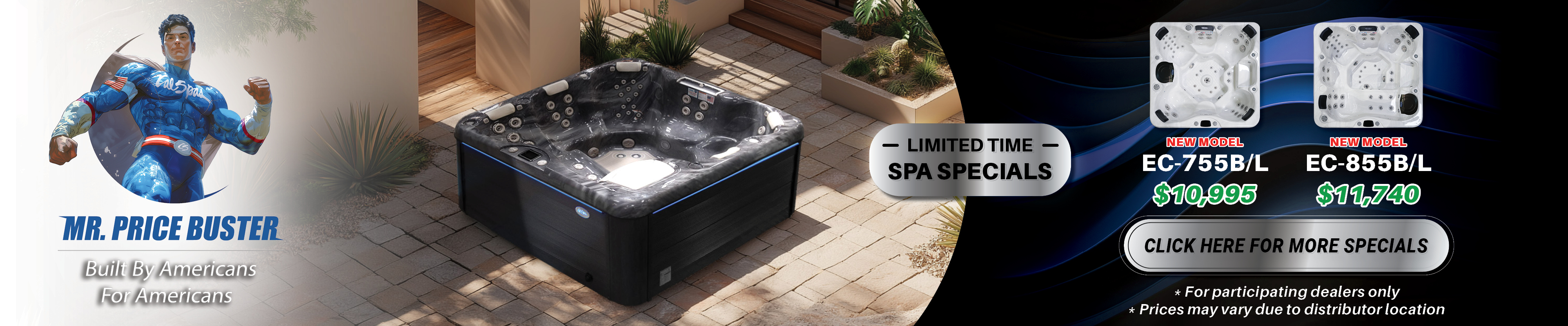Calspas hot tub being used in a family setting - Las Vegas